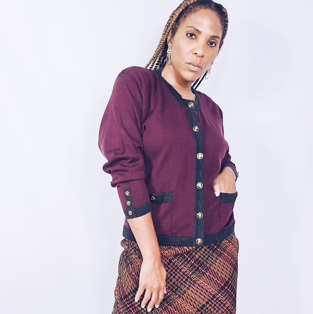 Vintage Wool Cardigan Sweater